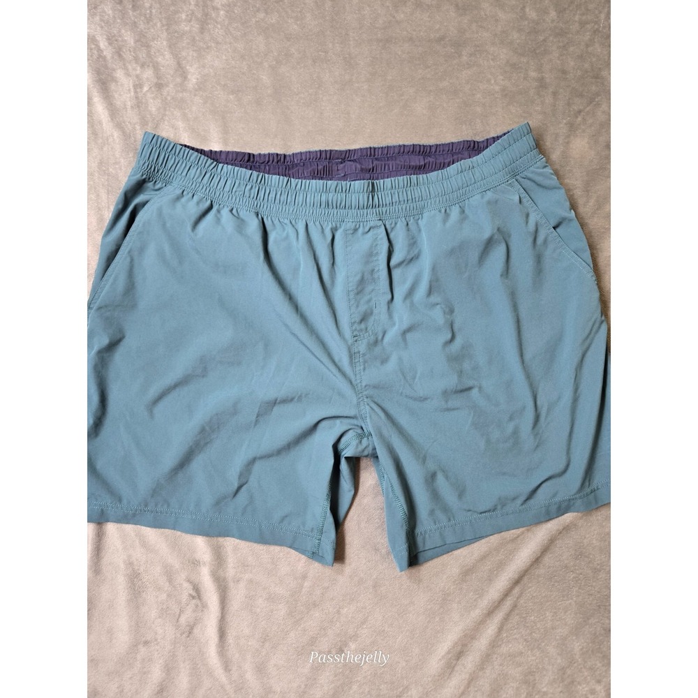 Rhone Athletic Shorts Mens 2XL Black Gym Fitness Zip Pocket Hike Run Backspin